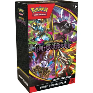 Pokémon Mega-Entwicklung Dunkelnacht Boosterbundle 6 Boosterpacks