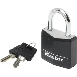 Master Lock Vorhangschloss 9130 EURDBLK Alu Schwarz, Br. 30 mm, verschieden. SB