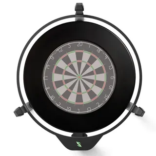 Winsport Scolia Home 2 Set mit Beleuchtung inkl. PU Surround schwarz, automatisches Zählsystem für Dartscheibe, Autoscoring für Dartboard mit Onlinefunktion, Digital Dart Scorer, Spielstandanzeige