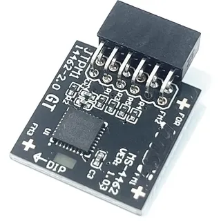 TPM 2.0 SPI Modul 12-polig mit Infineon SLB9670 Motherboard für MSI für MSI für PRO B550M-VC WIFI/PRO B550-VC/PRO B650M-A/PRO B650-P WIFI/PRO B650M-X/PRO B650-A WIFI Compute Securely Bus Header