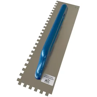 Zahnkelle 4, 6, 8 oder 10 mm, Edelstahl, 480 x 130 mm mit Holzgriff (Schweizer Glätter) | 8,0 mm