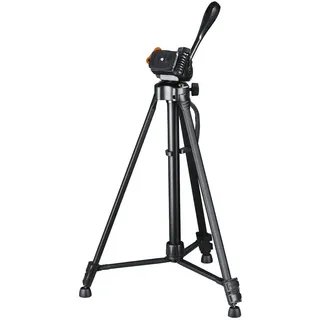 Hama Stativ „Gamma 153“ mit drehbarem Kugelkopf (leichtes Kamerastativ aus Aluminium, Fotostativ 2-Fach ausziehbar von 58 – 153 cm, Dreibeinstativ mit Traglast 3 kg, Gewinde 1⁄4“) schwarz