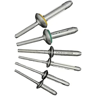 Aqxypas 10/50 Stück. Strukturelle Falt-Blindniete, Aluminium, versiegelt, wasserdicht, Nietenfalte, Typ 5,2 mm, 6,4 mm, 7,5 mm (Size : 10Pcs, Color : 5.2x25.5mm)