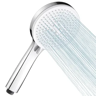 Cobbe Hochdruck-Duschkopf 5-stufig, wassersparende Handbrause für Bad und Außenbereich, Chrom, verstopfungsfrei, KFSC011