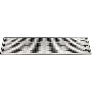 BieTal BieTal® Tropfschale Tropfkasten Edelstahl Lochplatte Aufbau Theke Bar 120x22cm