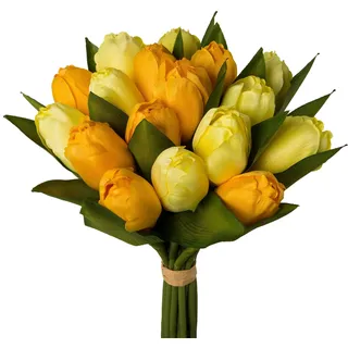 OTTO home Kunsttulpe OTTO HOME "Tulpenbund", gelb, H:28cm, Kunststoff, Kunstpflanzen