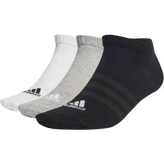 adidas Thin and Light Sportswear Low-Cut Socken, 3 Paar Medium Grey Heather / White / Black 34-36