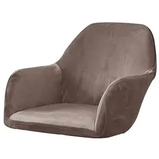 uyeoco Stretch Stuhlbezug Samt 4er Set 2er Set, Stuhlhusse Stuhlüberzug Mit Armlehne Elastische Flanell Stuhlabdeckungen Stuhlhussen Bezug Stuhl Überwurf Schonbezug Bürostuhl (Color : C, Size : 4pcs)