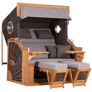 deVries Strandkorb Seaside XXL Teak 2-Sitzer