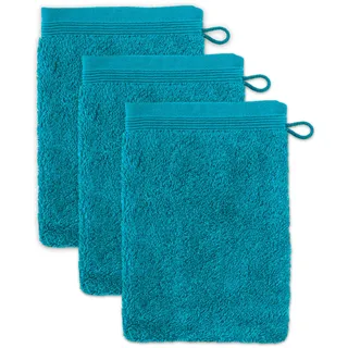 Waschhandschuh 15 x 20 cm lagoon 3 St.