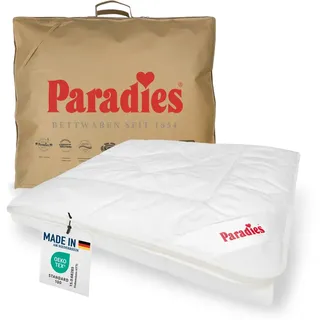 Paradies Bettdecke 135x200 cm Prima Bio, pflegeleicht und atmungsaktiv, Sommer - Weiß