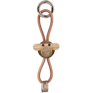 Kay Bojesen Schlüsselanhänger, Affe, hellbraun