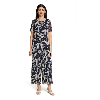 Betty & Co Damen mit Plissee 38, Dark Blue/Nature - 38W