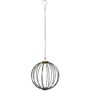 StarTrading LED Drahtkugel Leuchtkugel 30cm faltbar 96LED 8Funkt. Für Innen Außen