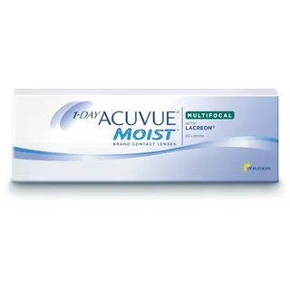 Acuvue Johnson & Johnson 1-Day Acuvue Moist Multifocal (30er Packung) Tageslinsen -8.5 dpt und BC 8.4) mit UV-Schutz