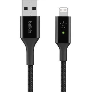 Belkin Boost UP Charge Smart USB-A-Kabel mit Lightning Connector, 1,2 m schwarz