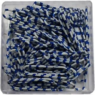 Alco Briefklammer ZEBRA Metall 28mm weiß-blau 1000 Stück