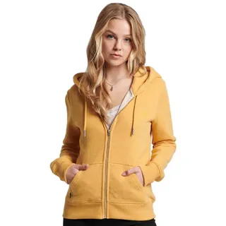 Superdry Damen Essential Kapuzenjacke mit Logo Ockergelb Meliert 44 - 44