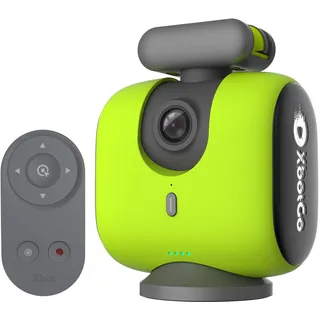XbotGo Chameleon KI Team Sports Action Cam 4K 60FPS - Automatisch Verfolgen Fußball und Basketball, Freihändige Action Kamera für Sport, Live-Streaming, Kein Abonnement, mit iOS&Android (Lemon Green)