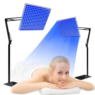 Solarium Für Zuhause,460NM Bräunungslampe mit 225 LEDs, Faltbares Seinstellbares Ständer Und Aufhängbare Haken Solarium für Zuhause Ganzkörper für Körper und Gesicht