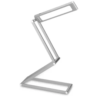 LED Aluminium Tischlampe mit Schwenkkopf Akku Leselampe faltbar mit Ladekabel