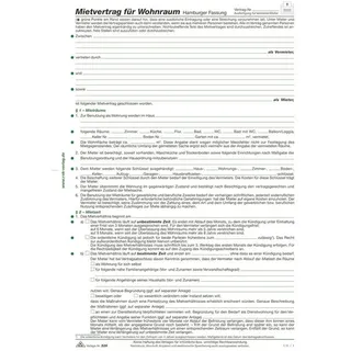 RNK 10 Stück RNK 526 Mietvertrag A4, Hamburger Fass.