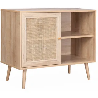 sweeek Sideboard mit Rattangeflecht 80 x 39 x 65,8 cm - Sweeek