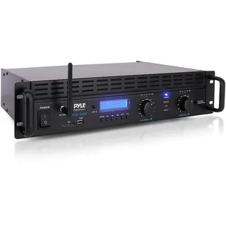 Pyle Verstärker, Mini Verstärker, 2000W- Bluetooth Verstärker, Amplifier, Stereo Verstärker, Audio Verstärker- Rackmount- 2 Kanal mit TRS XLR- Eingang, LCD, Brückenmodus, Stereo Receiver, Kabellos