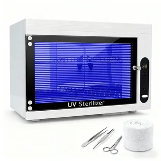 JAYEUW UV Sterilisator Desinfektionsschrank mit Timer Maniküre Sterilisationsgerät 254nm 10L Große, 360°-Umgebung UV Desinfektion für Kosmetikwerkzeuge Nagelwerkzeuge