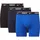 Herren Everyday Cotton Stretch Boxer Schwarz/Blau Baumwolle Small