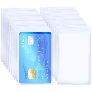 Id Card Case, 120Pcs Bankkarten Schutzhülle, Kartenhüllen Transparent Verwendbar Für Bankkarten, Kreditkarten, Reisepässe, Dauerhaft Kreditkarten Hülle Kann In Geldbörsen, Ordnern Aufbewahrt Werden