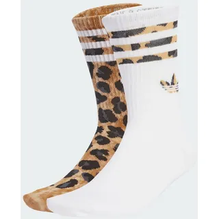 adidas Leo Crew Socken 2er Pack Braun/Schwarz 37-39