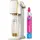 white/gold + Kunststoffflasche + CO2-Zylinder