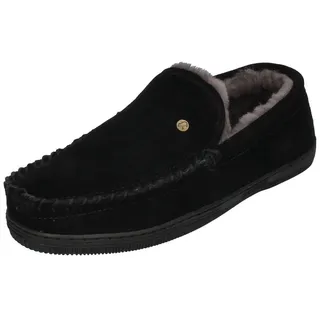 WARMBAT Grizzly Suede GRZ4410-99 Hausschuh Black schwarz 48 EU