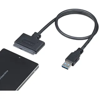 Startech StarTech.com USB 3.0 2.5" SATA III Adapter Kabel mit UASP - USB 3.0 zu SSD/HDD Datenübertragung (USB3S2SAT3CB)