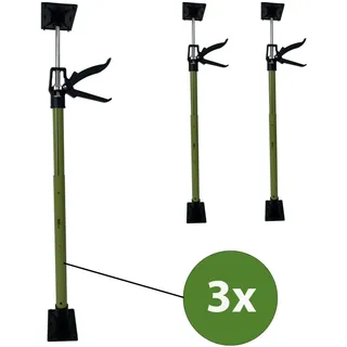 Baumarktplus 3x Türspanner Zargenspanner 57 - 117 cm Klicksystem Teleskopstütze Einhandstütze