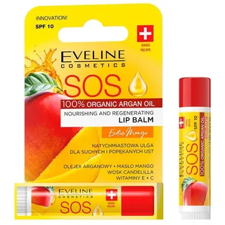 Eveline Cosmetics SOS Pflegender und regenerierender Lippenbalsam Exotic Mango