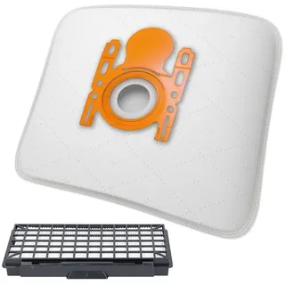 McFilter Staubsaugerbeutel + Hepa-Filter SPARSET, passend für Siemens VSQ8M433 Q 8.0 Staubsauger, 11 St., 5-lagiger Beutel mit Hygieneverschluss + Hepafilter weiß