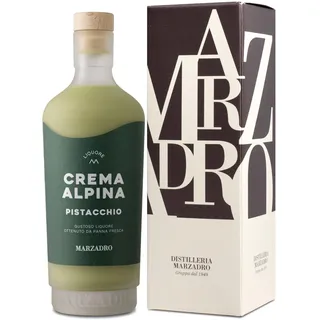 Marzadro Crema Alpina - Pistacchio (Pistazie) 0,7 in edler Geschenkverpackung