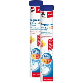 Doppelherz Magnesium 400 + B-Komplex 2x15 St Brausetabletten