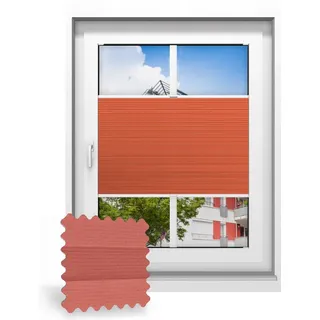 Wabenplissee nach Maß, Rot 706140, 50 x 75 cm, Wabenplissees individuell maßangefertigt