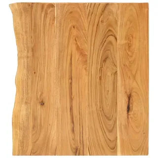 vidaXL Badezimmer-Waschtischplatte Massivholz Akazie 80x52x2,5 cm