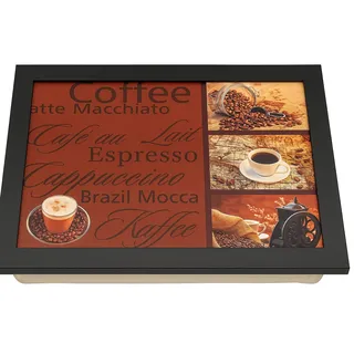 Khevga Knie-Tablett mit Kissen – Bequemes Kissen-Tablett für Laptop, Kaffee, Frühstück und mehr – Praktisches Knietablett mit Stabiler Ablagefläche