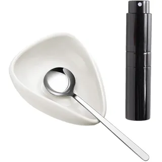 Furtryvl Kaffeebohnen Dosierbecher und Sprühflasche Set, Keramik Dosiergefäß, Kaffee Bar Zubehör, für Kaffee oder Tee