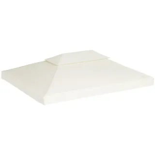 vidaXL Pavillon-Ersatzdach 310 g/m2 3 x 4 m Cremeweiß
