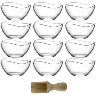 Lav 12-TLG. Glasschalen Vira 310ml Schalen Dessertschale Vorspeise Glas Gläser