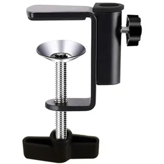 OriGlam Aluminium-C-Klemmhalterung für Kamera/Monitor, Desktop- und Tischhalterung für Mikrofon/Mikrofon und Tablet, Schwarz