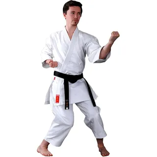 KAITEN Karateanzug Europa REGULAR - Karate Gi weiß 11 oz Baumwolle - Hose mit Zugverschluss - 170