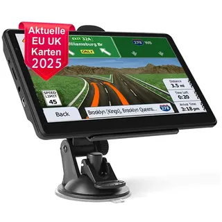 NEWFUN Navigationsgeräte für Auto,GPS LKW Navigationsgeräte, 2025 Europa Karten,5 Zoll Navi für Auto,Kostenloses Karten Update,mit POI Geschwindigkeitswarnung,Sprachführung