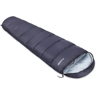 Outtec Schlafsack mit Kapuze, Mumienschlafsack, Ultraleicht Schlafsack Kleines Packmaß, Hüttenschlafsack, Schlafsack Kinder und Erwachsene, Schlafsack Outdoor, Deckenschlafsack (Blau)